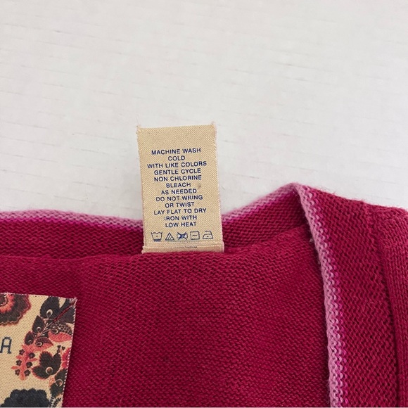 Chelsea & Violet Women’s Short Sleeve Ruffle Front Red Sweater Dress Size M - Picture 9 of 13